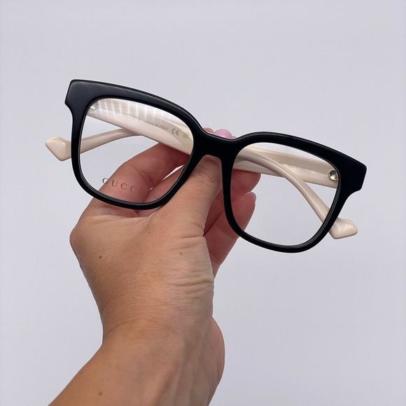 BRAND NEW GUCCI GG0958O 005 Black/White/Transparent Women Sunglasses main image 9